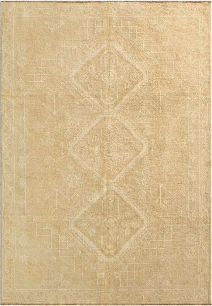 6' 8 x 9' 7 Hand Knotted Oushak Wool Rug