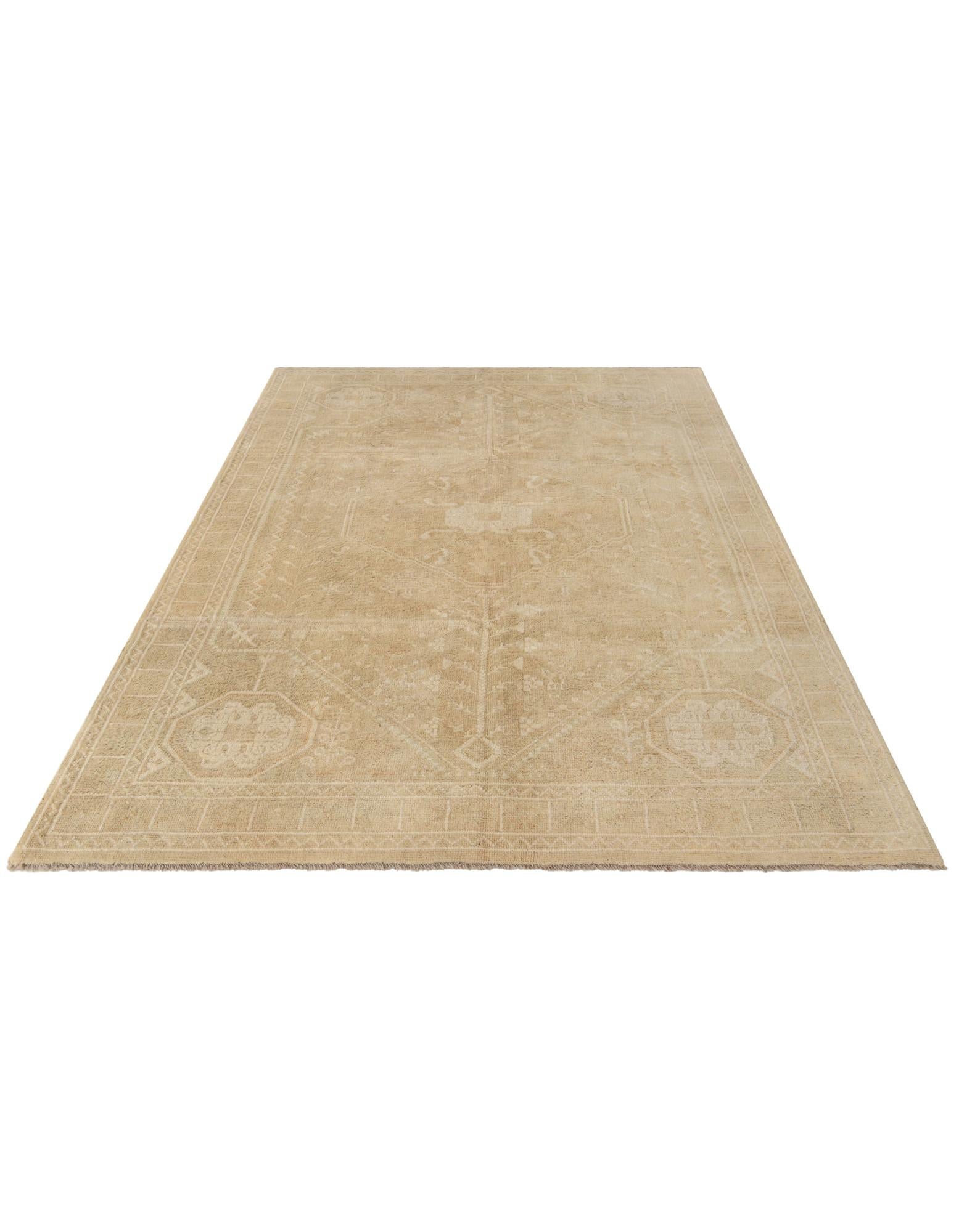 6' 6 x 9' 8 Hand Knotted Oushak Wool Rug
