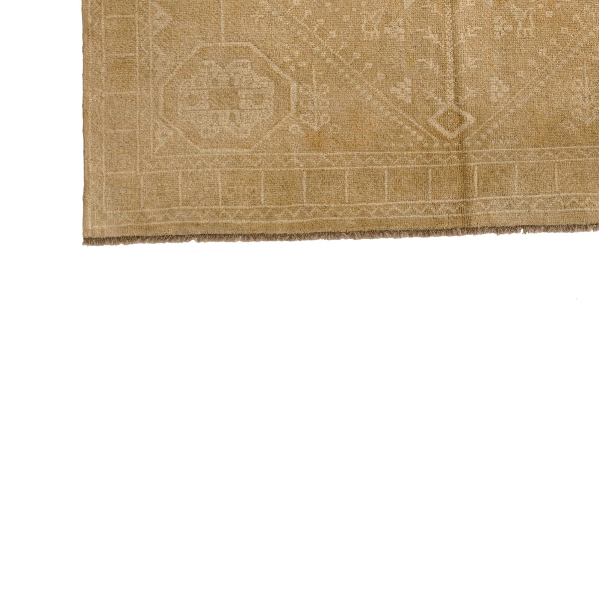 6' 6 x 9' 8 Hand Knotted Oushak Wool Rug