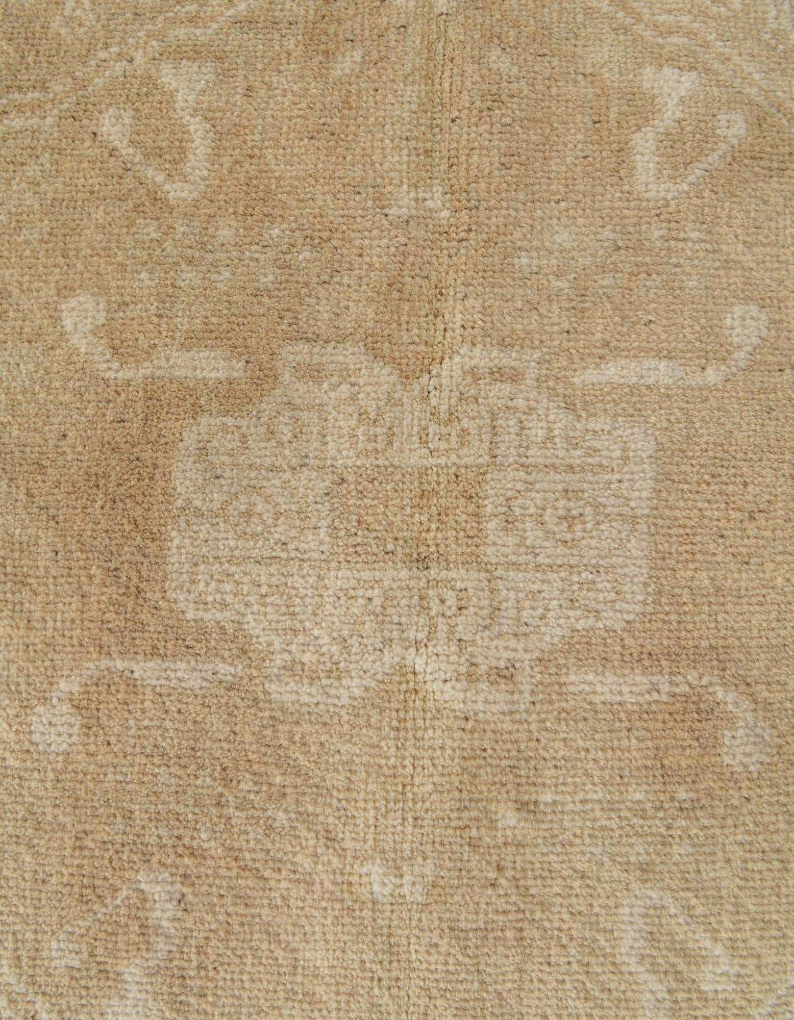 6' 6 x 9' 8 Hand Knotted Oushak Wool Rug