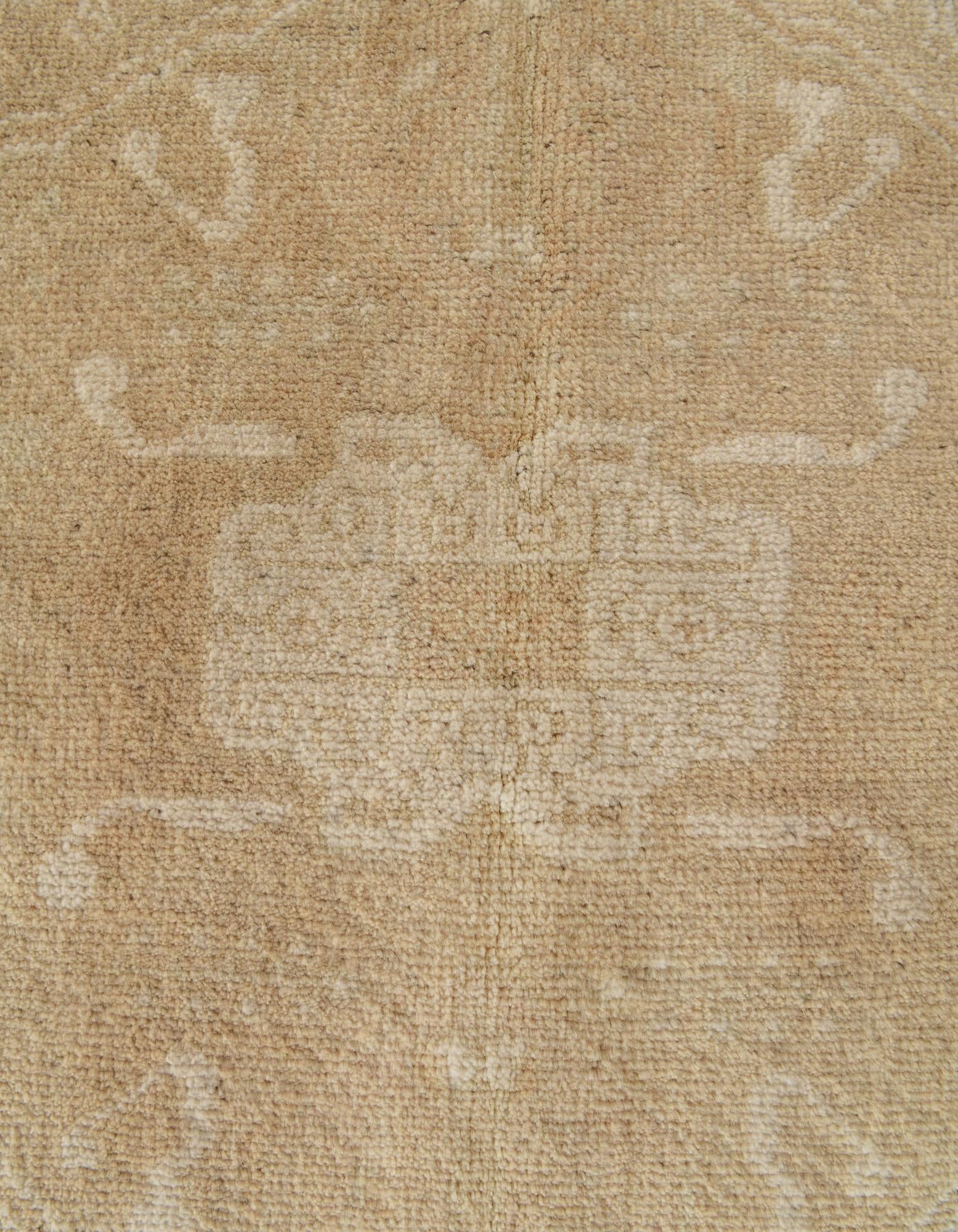 6' 6 x 9' 8 Hand Knotted Oushak Wool Rug