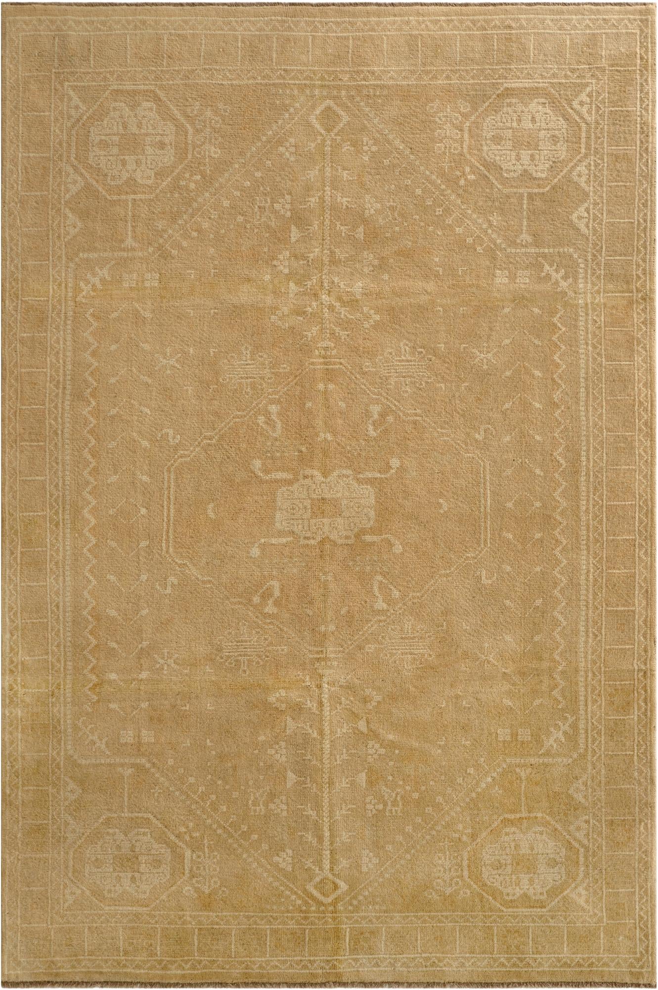 6' 6 x 9' 8  Hand Knotted Oushak Wool Rug