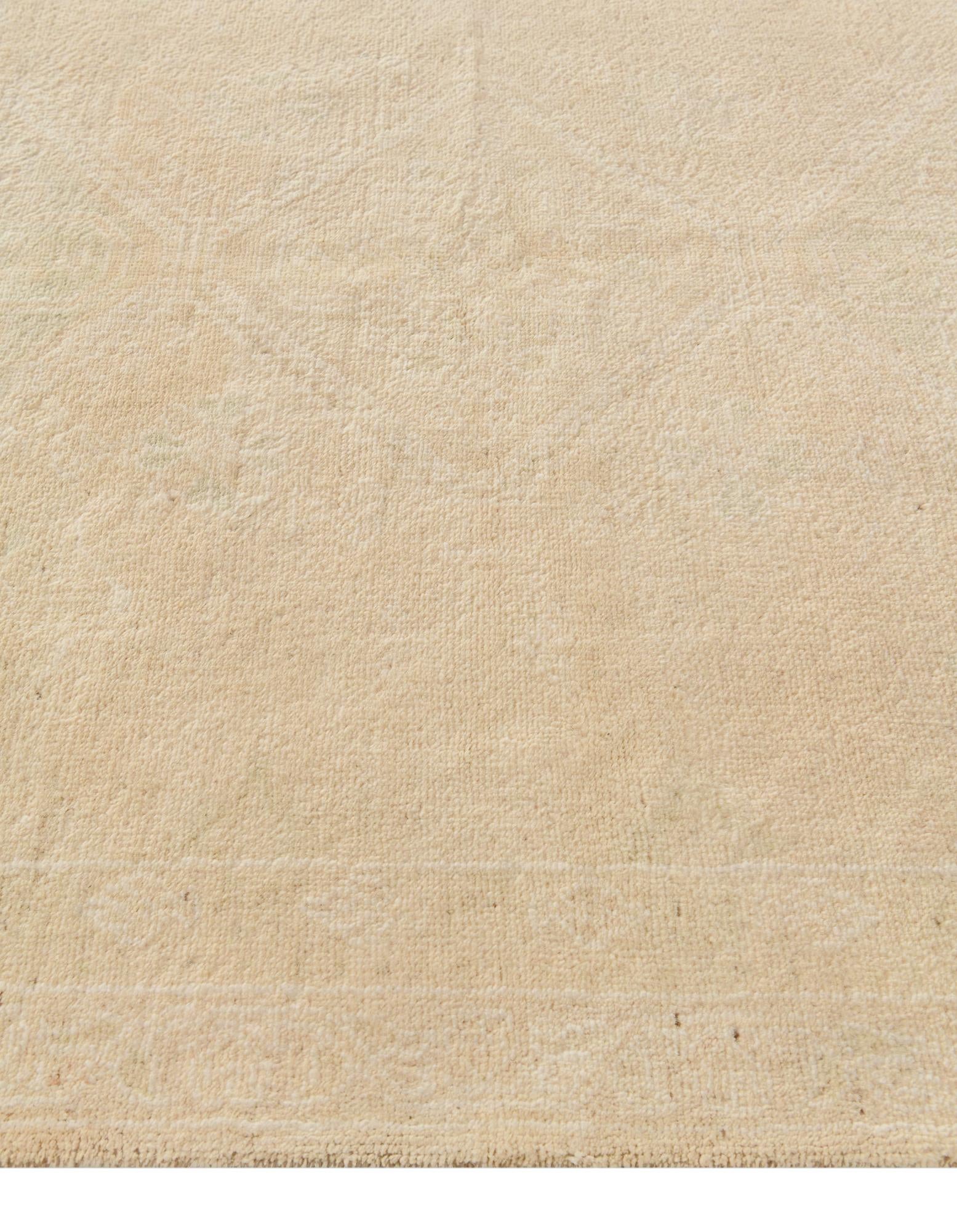 5' 5 x 7' 5 Hand Knotted Oushak Wool Rug