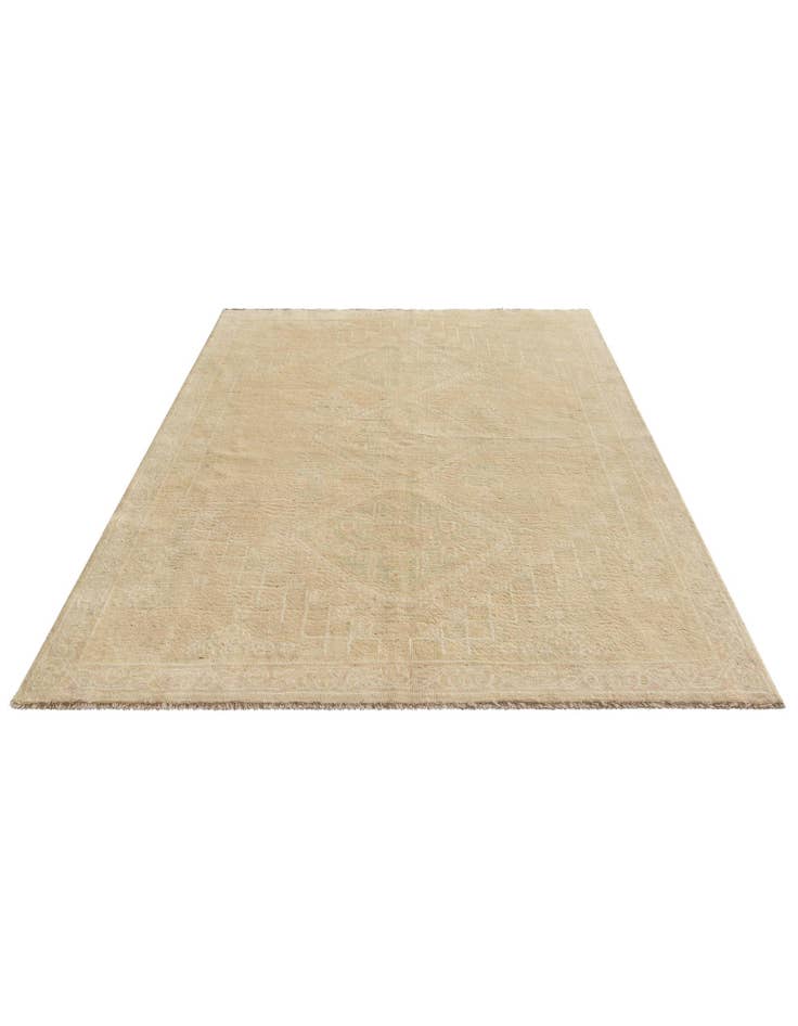 Detail image of 5' 5 x 7' 5 Hand Knotted Oushak Wool Rug