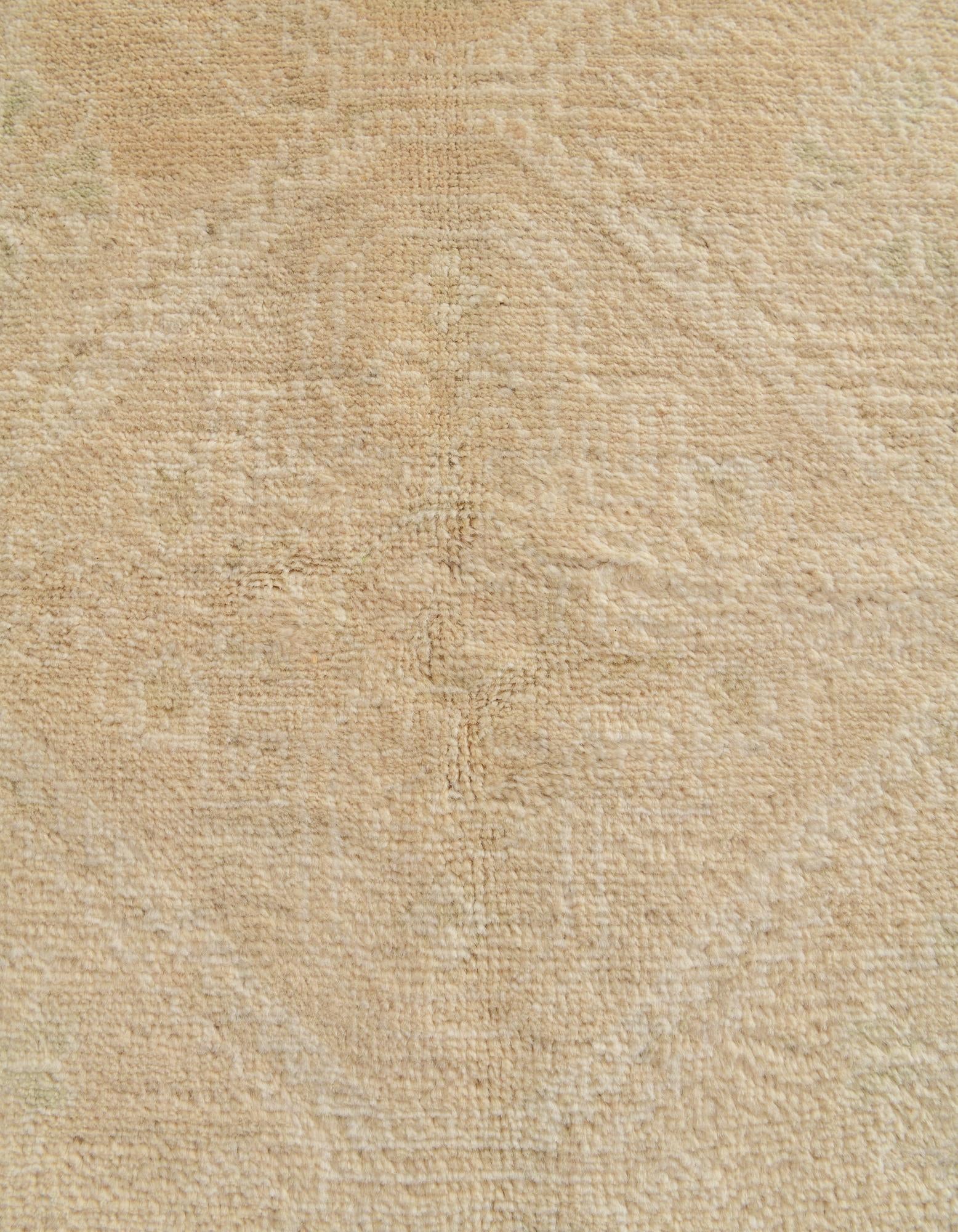 5' 5 x 7' 5 Hand Knotted Oushak Wool Rug