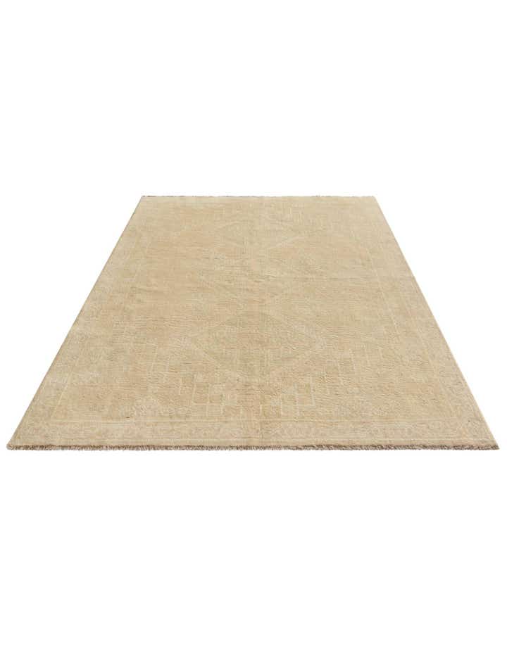 5' 5 x 7' 5 Hand Knotted Oushak Wool Rug