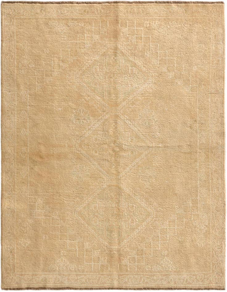 Detail image of 5' 5 x 7' 5 Hand Knotted Oushak Wool Rug