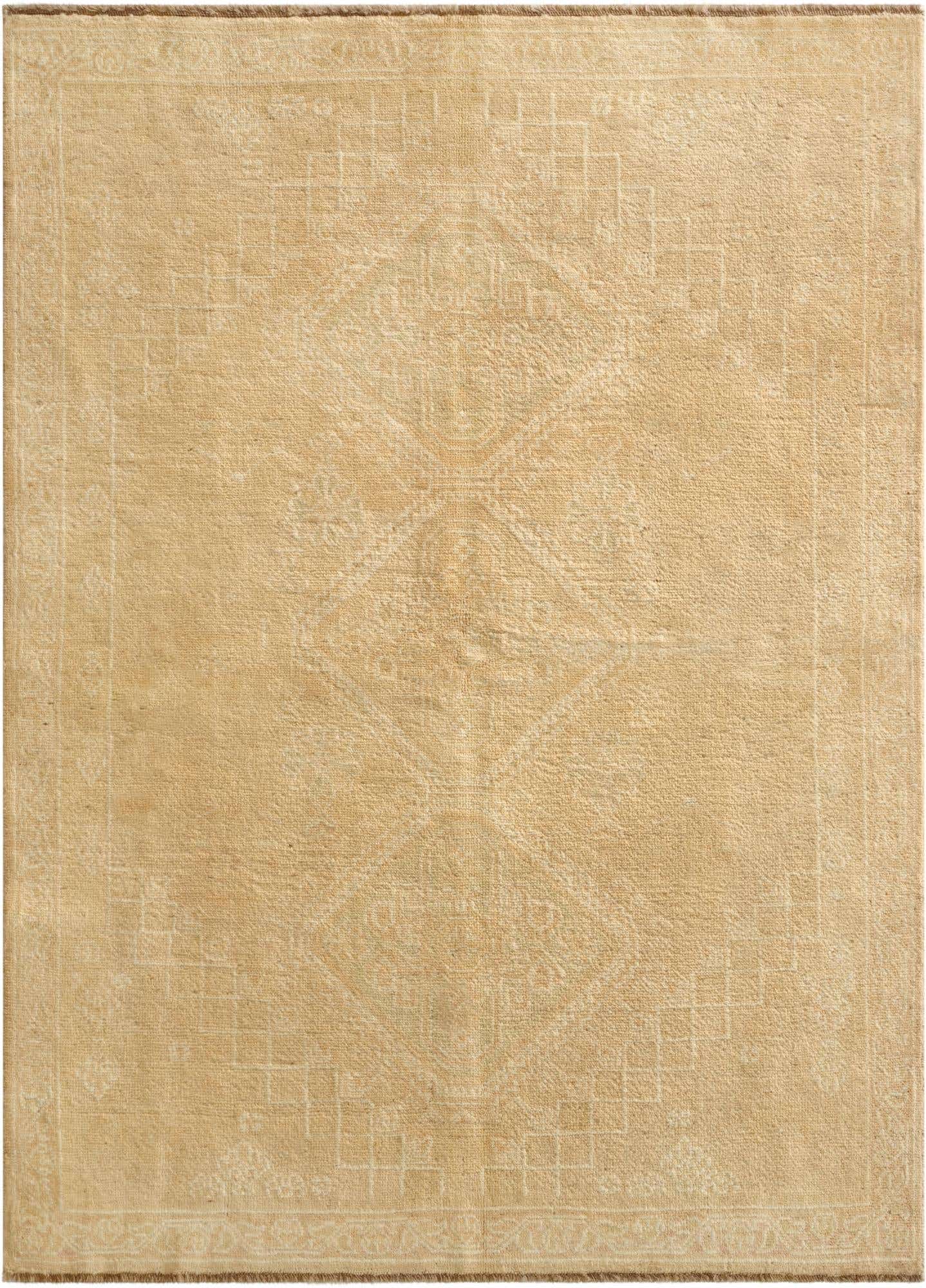 5' 5 x 7' 5 Hand Knotted Oushak Wool Rug