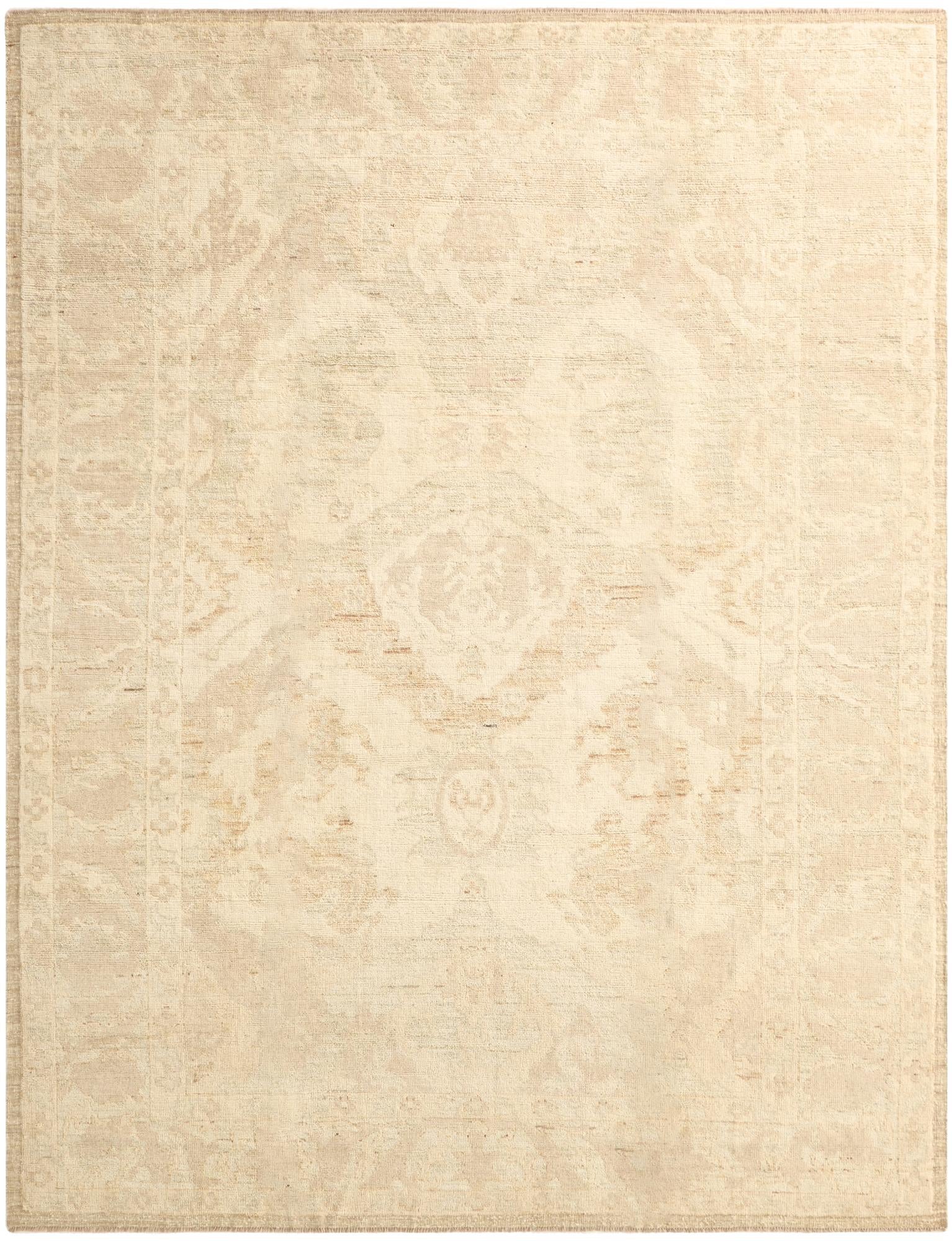 9' 6 x 12' 2  Hand Knotted Oushak Wool Rug