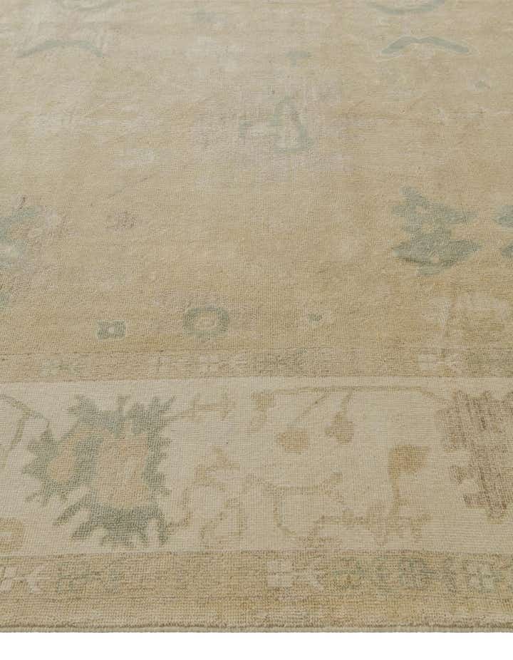 9' 4 x 12' Hand Knotted Oushak Wool Rug