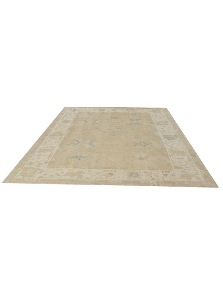 Detail image of 9' 4 x 12' Hand Knotted Oushak Wool Rug