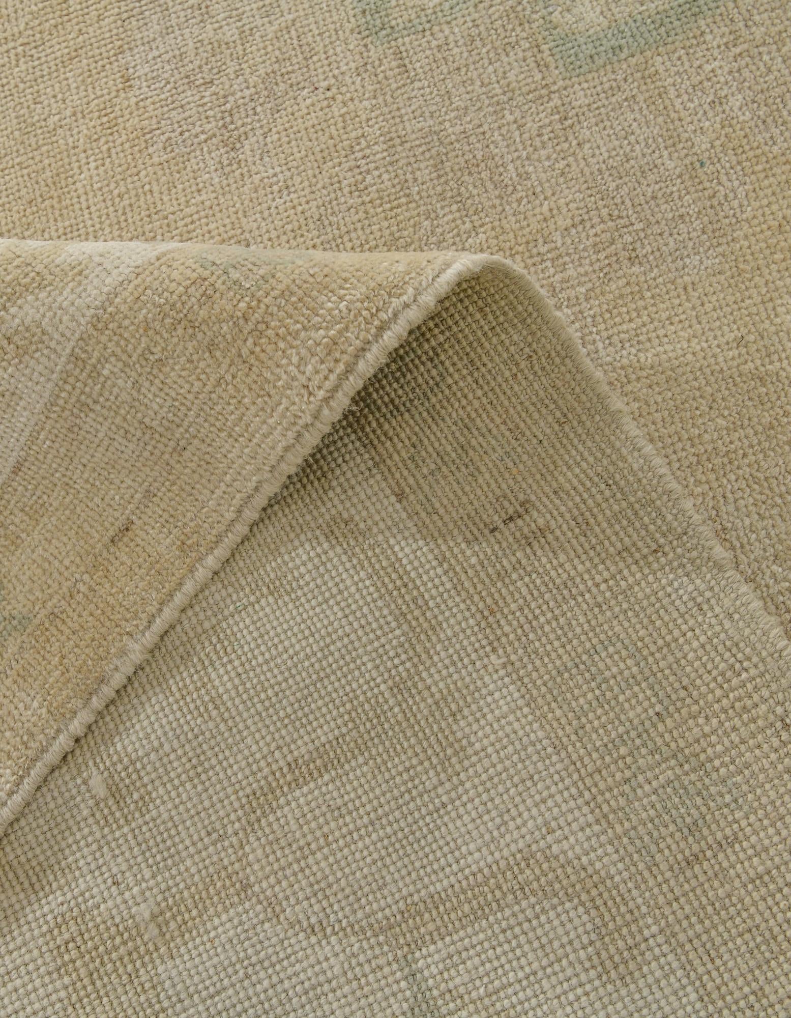 9' 4 x 12' Hand Knotted Oushak Wool Rug