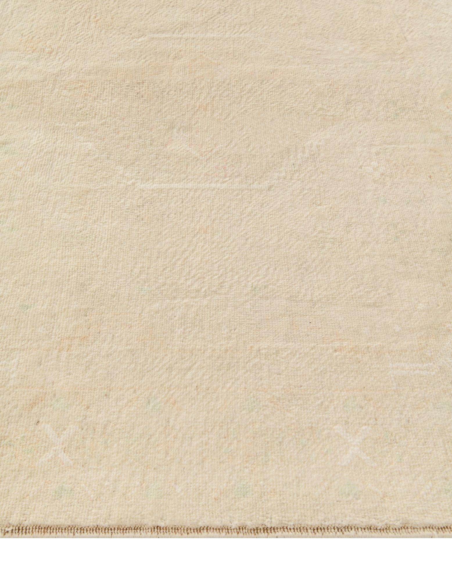 6' 5 x 9' 7 Hand Knotted Oushak Wool Rug