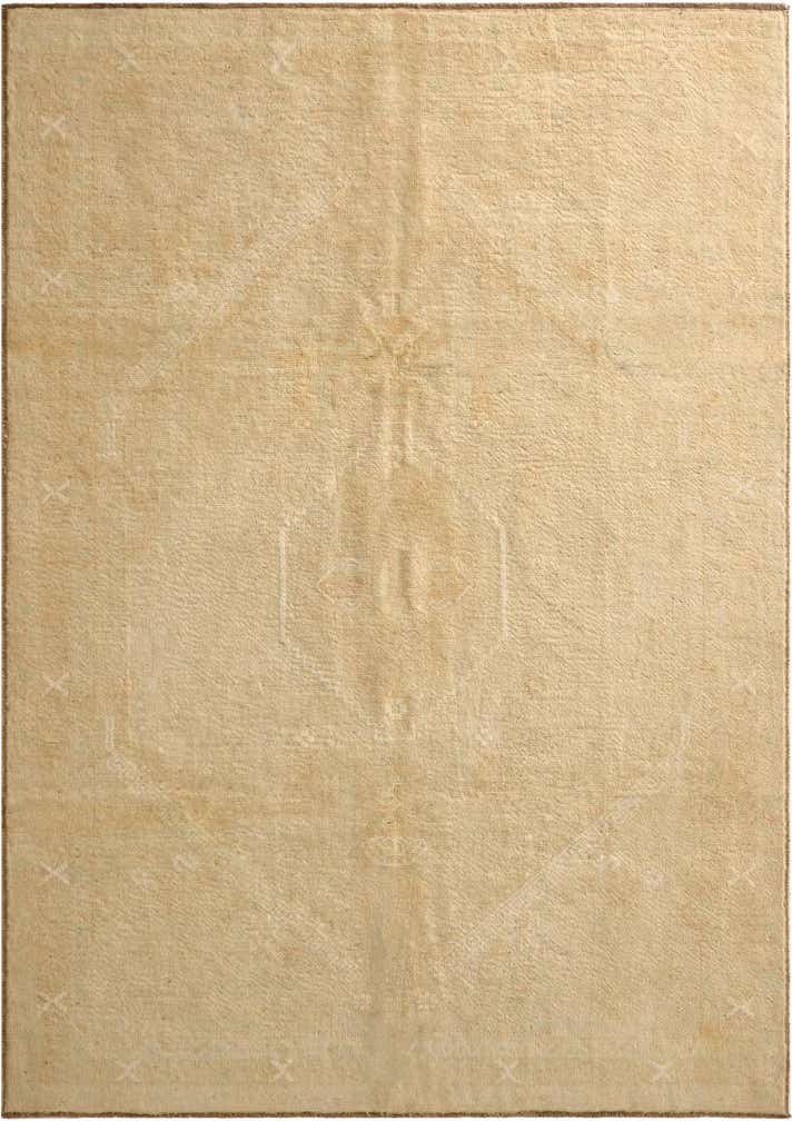 6' 5 x 9' 7 Hand Knotted Oushak Wool Rug