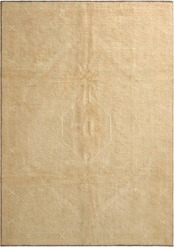 Detail image of 6' 5 x 9' 7 Hand Knotted Oushak Wool Rug