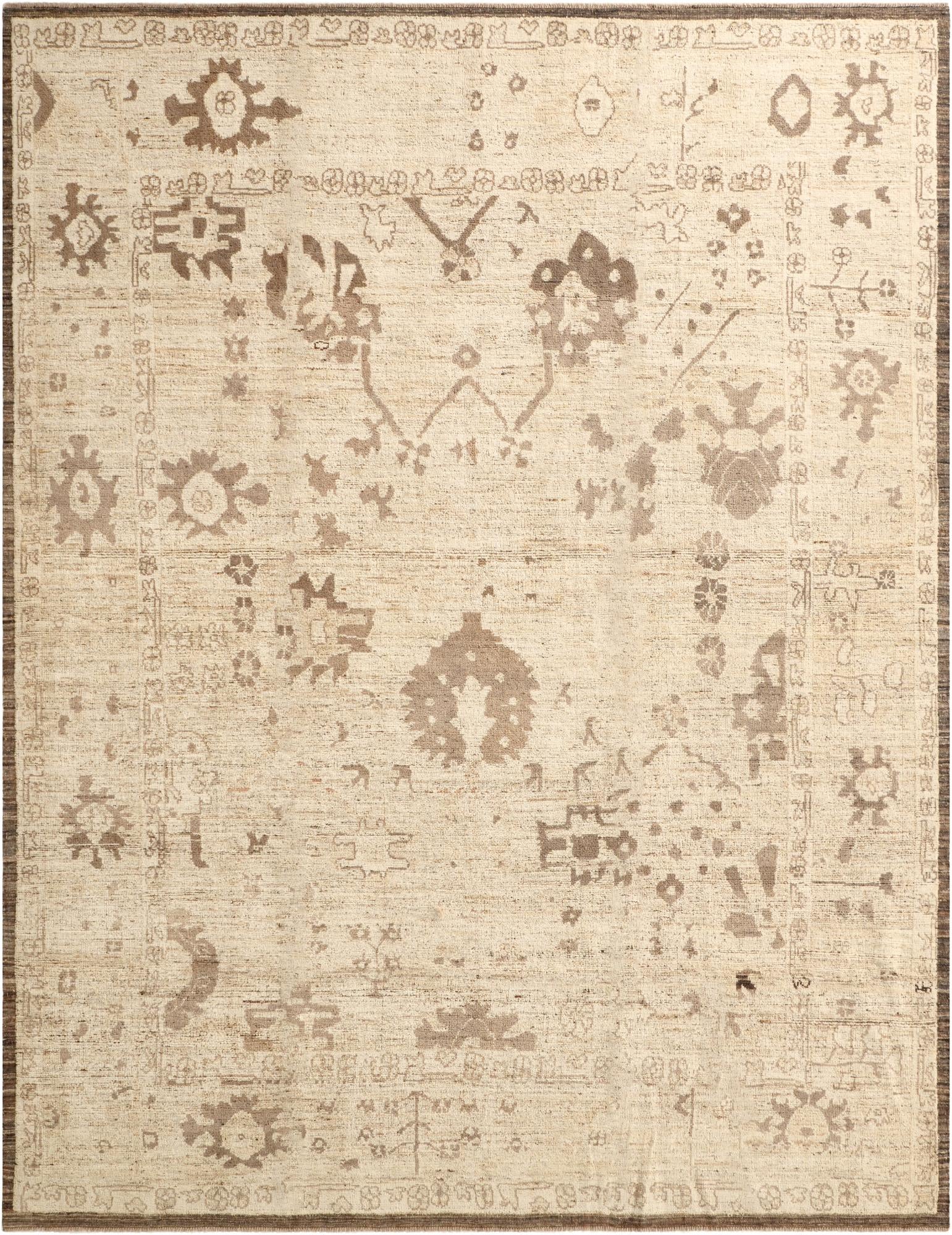 10' 7 x 13' 8  Hand Knotted Oushak Wool Rug