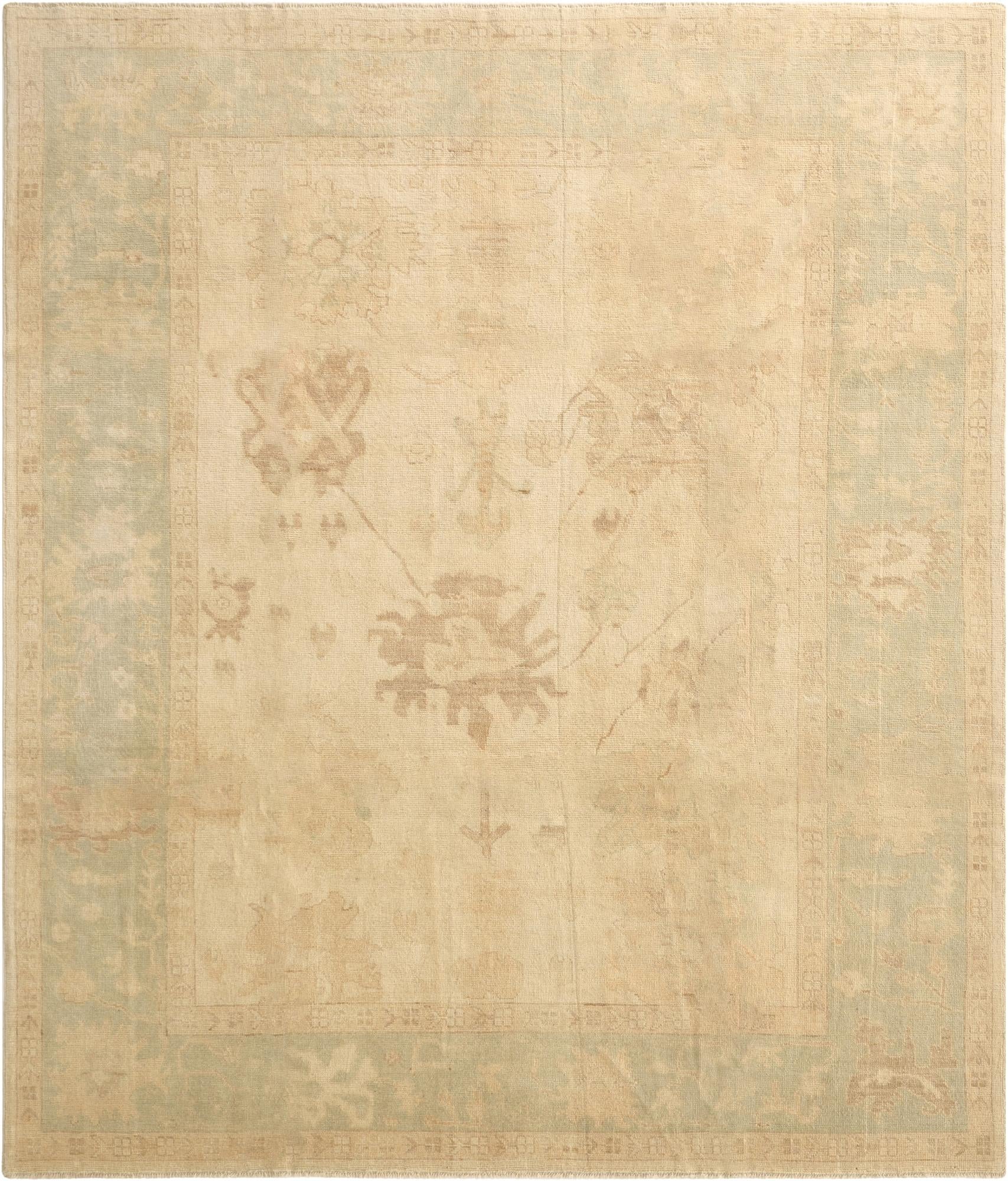 8' 6 x 10'  Hand Knotted Oushak Wool Rug
