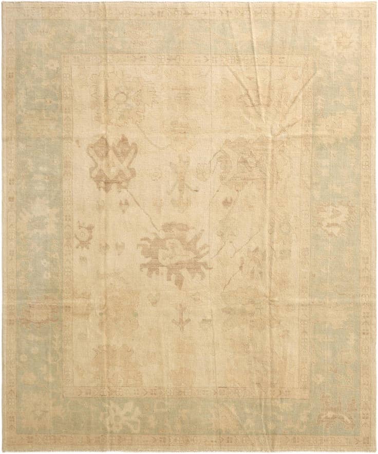 Detail image of 8' 6 x 10' Hand Knotted Oushak Wool Rug