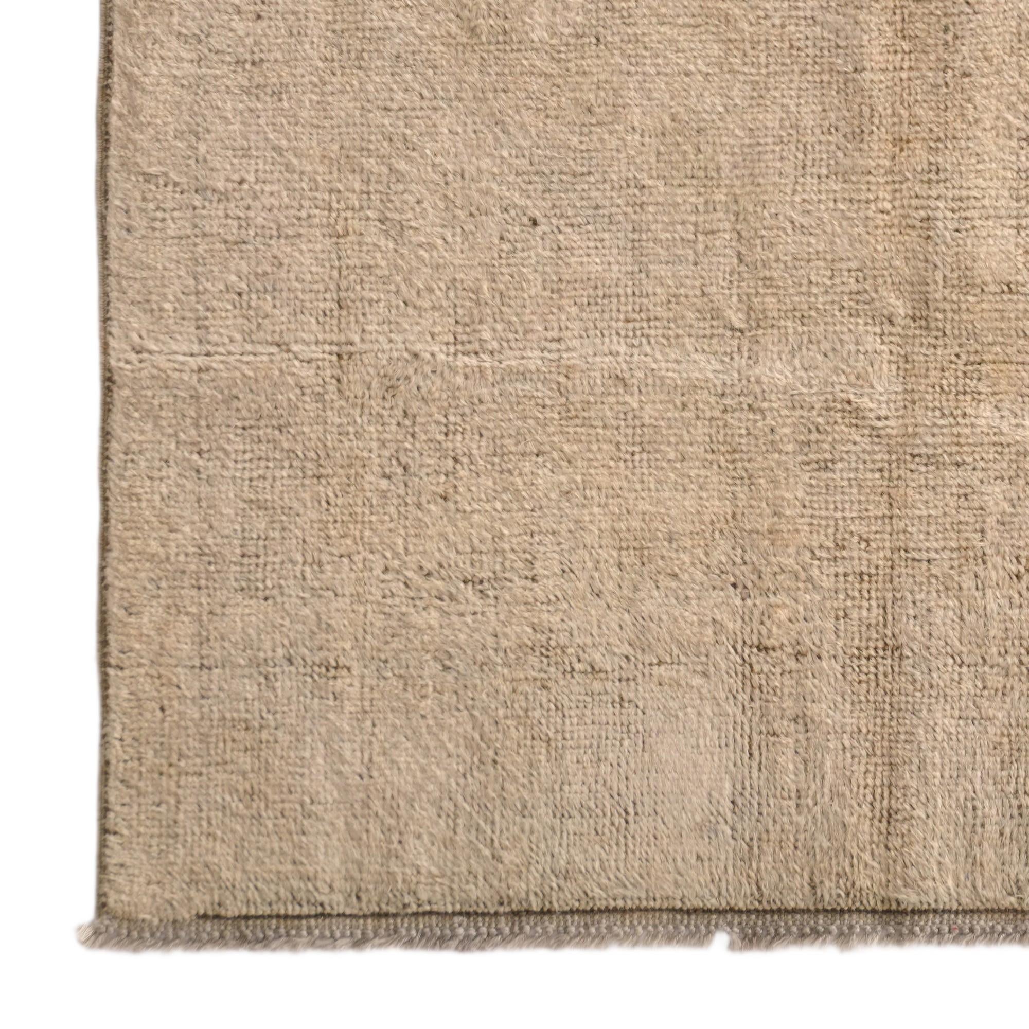 3' 8 x 6' Hand Knotted Oushak Wool Rug
