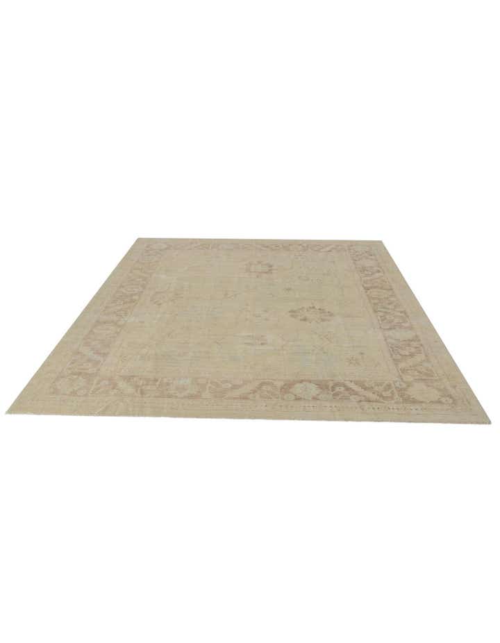 8' 4 x 9' 9 Hand Knotted Oushak Wool Rug