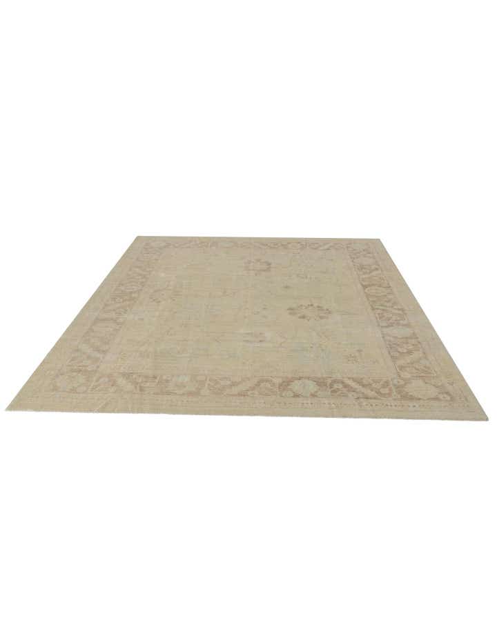 8' 4 x 9' 9 Hand Knotted Oushak Wool Rug