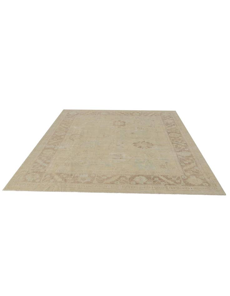 Detail image of 8' 4 x 9' 9 Hand Knotted Oushak Wool Rug