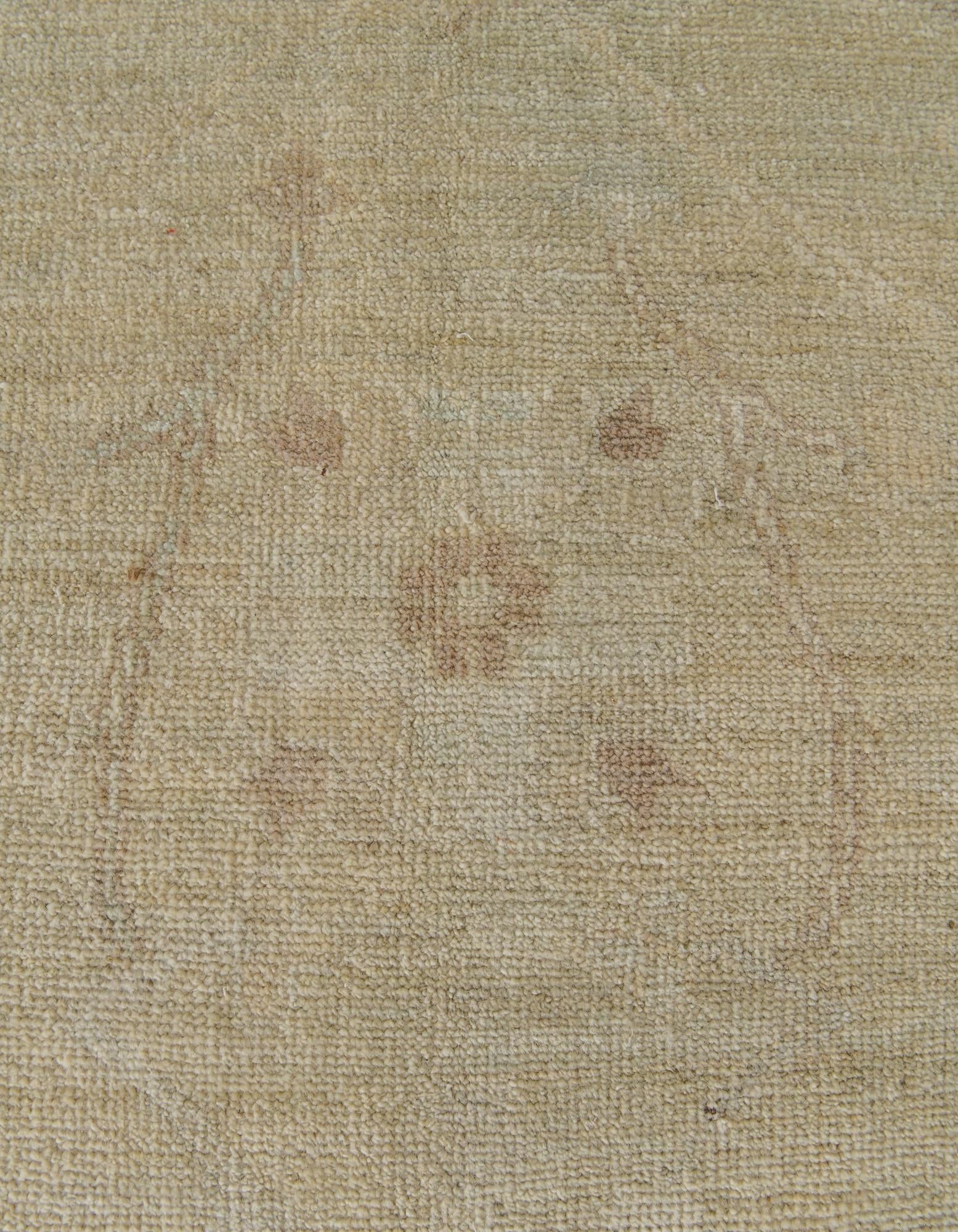 8' 4 x 9' 9 Hand Knotted Oushak Wool Rug