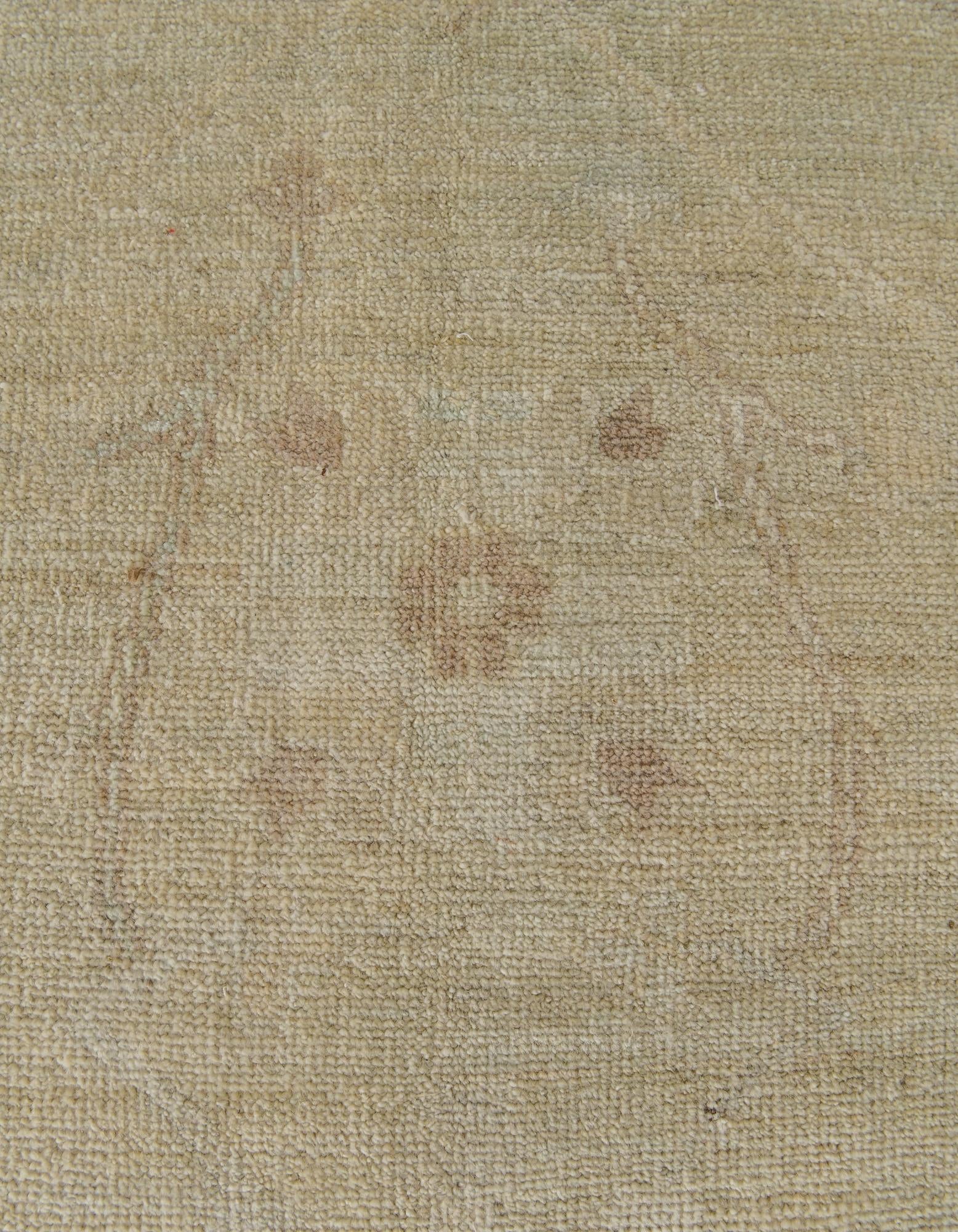 8' 4 x 9' 9 Hand Knotted Oushak Wool Rug