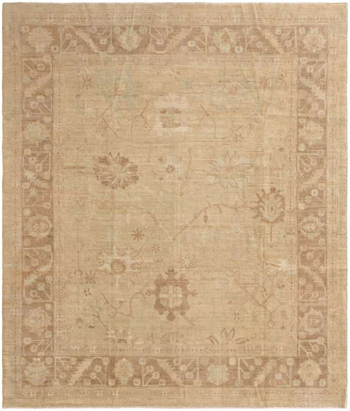 8' 4 x 9' 9 Hand Knotted Oushak Wool Rug