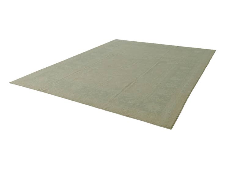 Detail image of 9' 3 x 12' Hand Knotted Oushak Wool Rug