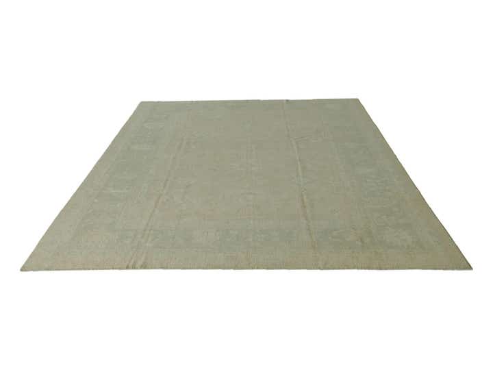 9' 3 x 12' Hand Knotted Oushak Wool Rug
