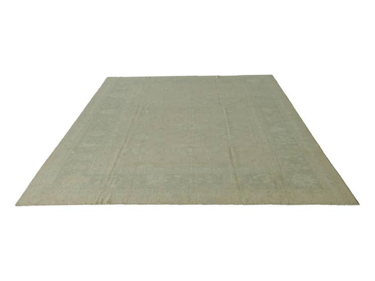 Detail image of 9' 3 x 12' Hand Knotted Oushak Wool Rug