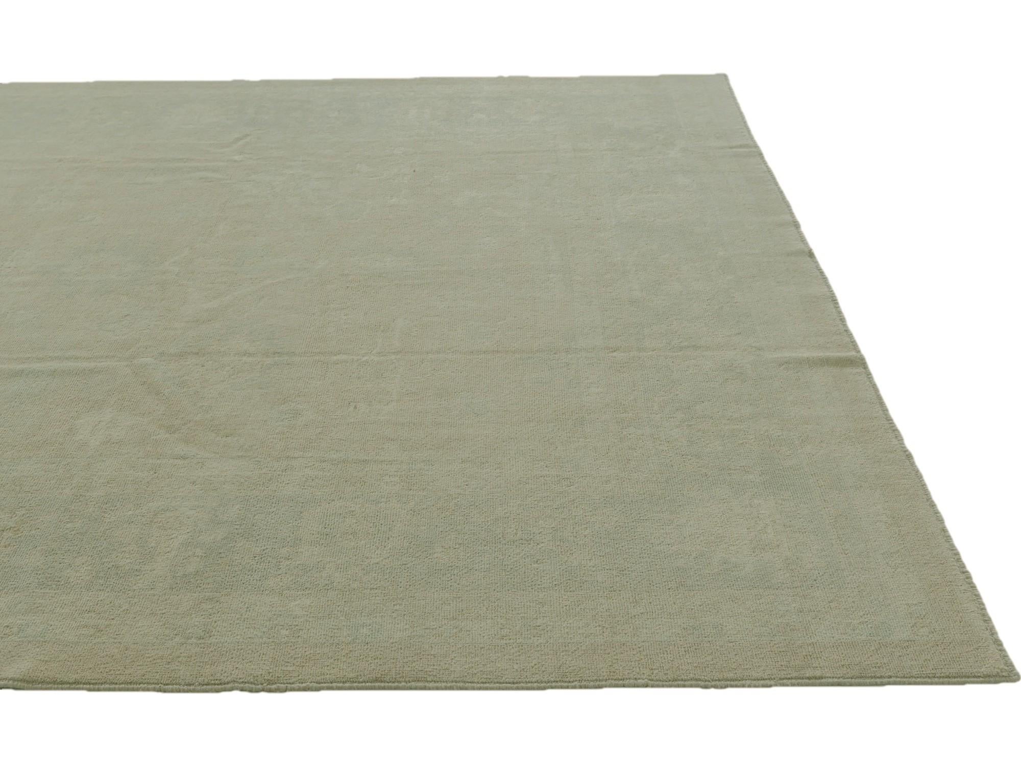 9' 3 x 12' Hand Knotted Oushak Wool Rug