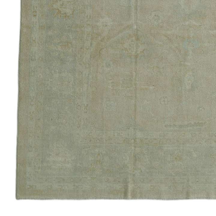 9' 3 x 12' Hand Knotted Oushak Wool Rug