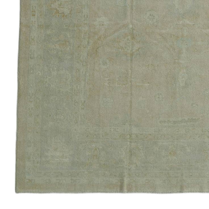Detail image of 9' 3 x 12' Hand Knotted Oushak Wool Rug