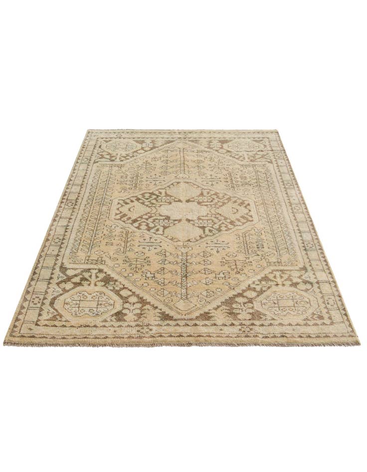 Detail image of 3' 9 x 6' 1 Hand Knotted Oushak Wool Rug