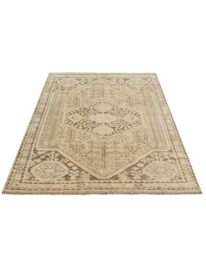3' 9 x 6' 1 Hand Knotted Oushak Wool Rug