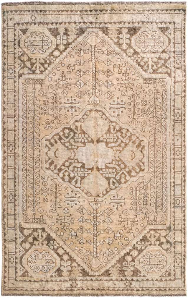 3' 9 x 6' 1 Hand Knotted Oushak Wool Rug