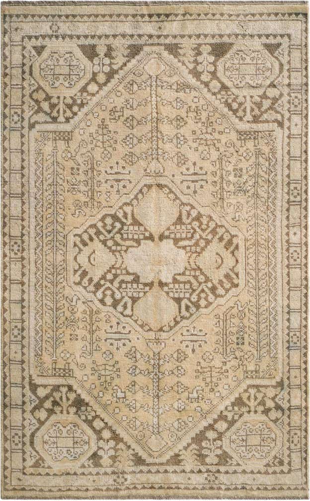 3' 9 x 6' 1 Hand Knotted Oushak Wool Rug