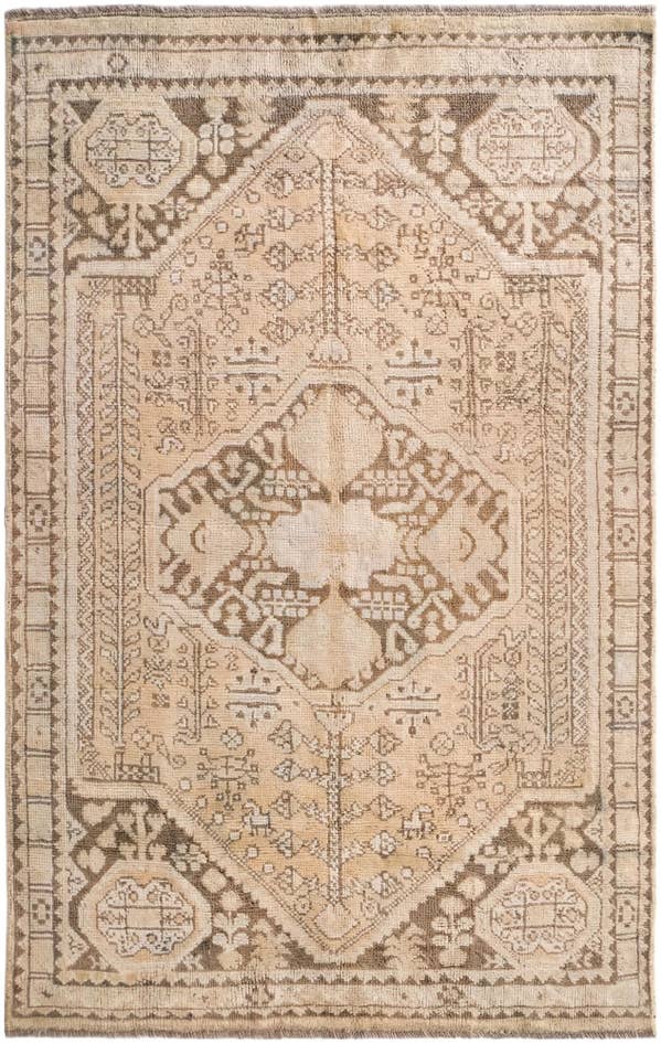 Detail image of 3' 9 x 6' 1 Hand Knotted Oushak Wool Rug
