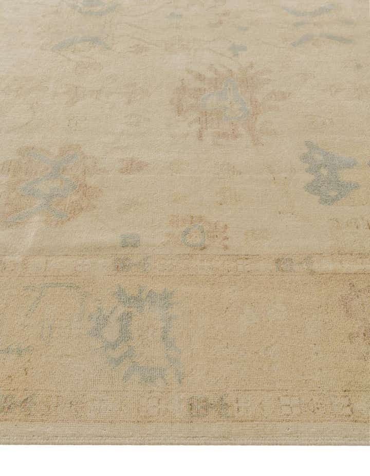 8' 1 x 9' 11 Hand Knotted Oushak Wool Rug