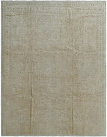 9' 5 x 12' 4 Hand Knotted Oushak Wool Rug