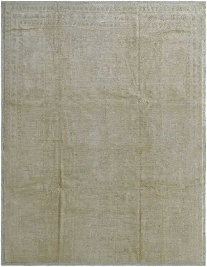 9' 5 x 12' 4 Hand Knotted Oushak Wool Rug