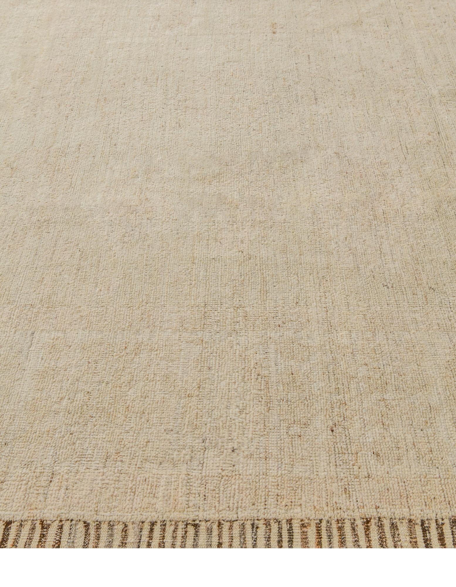 8' 4 x 9' 9 Hand Knotted Oushak Wool Rug