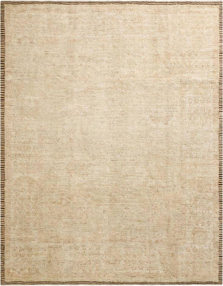 Detail image of 8' 4 x 9' 9 Hand Knotted Oushak Wool Rug