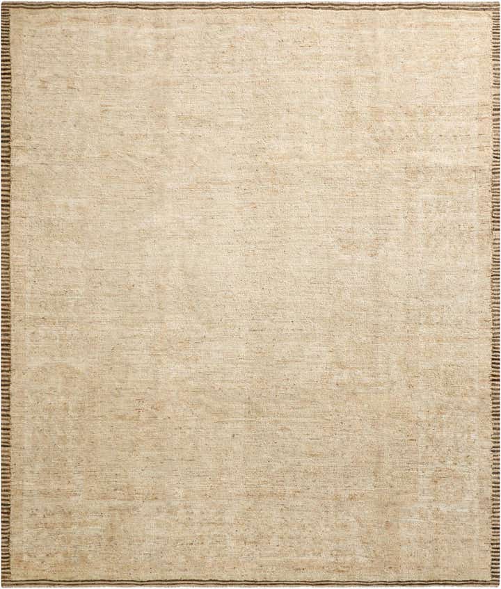 8' 4 x 9' 9 Hand Knotted Oushak Wool Rug