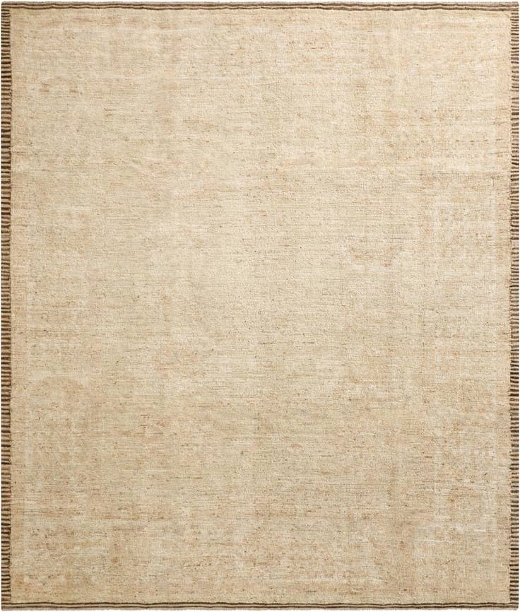 Detail image of 8' 4 x 9' 9 Hand Knotted Oushak Wool Rug