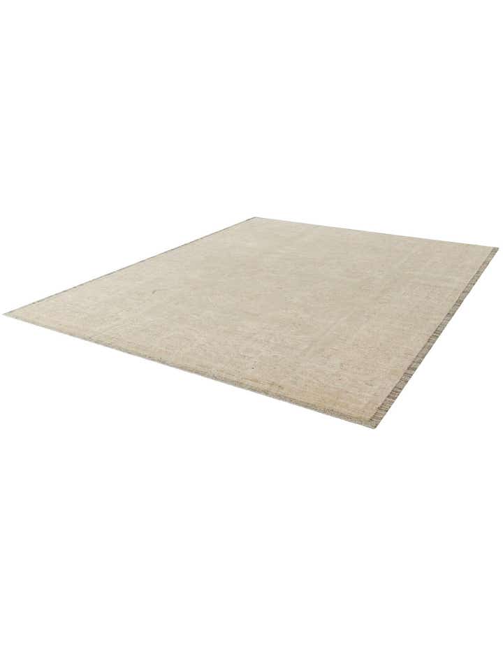 8' 4 x 9' 11 Hand Knotted Oushak Wool Rug