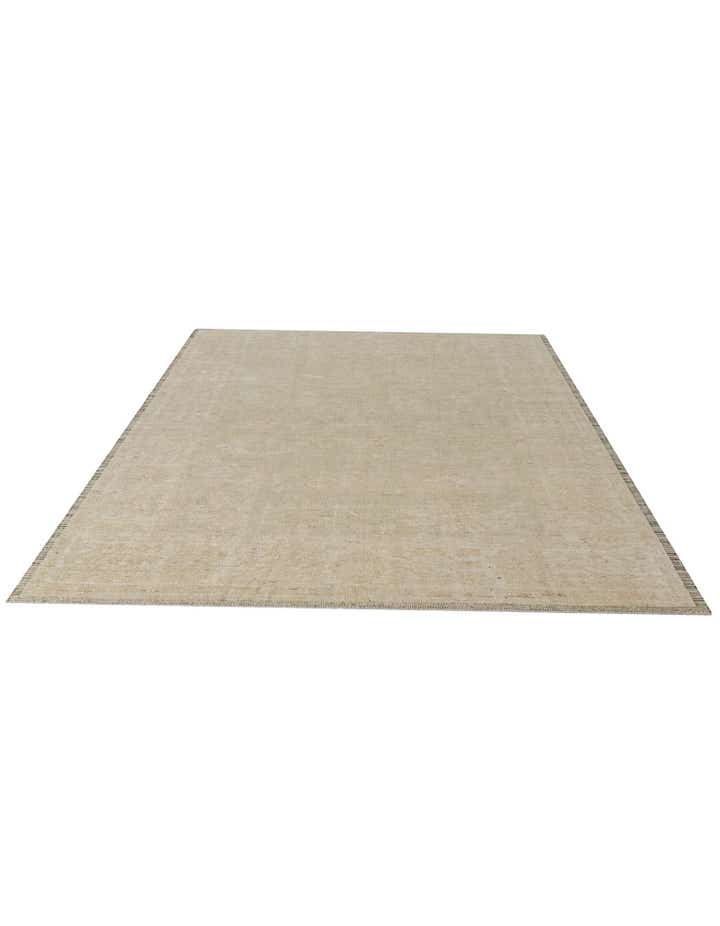 8' 4 x 9' 11 Hand Knotted Oushak Wool Rug