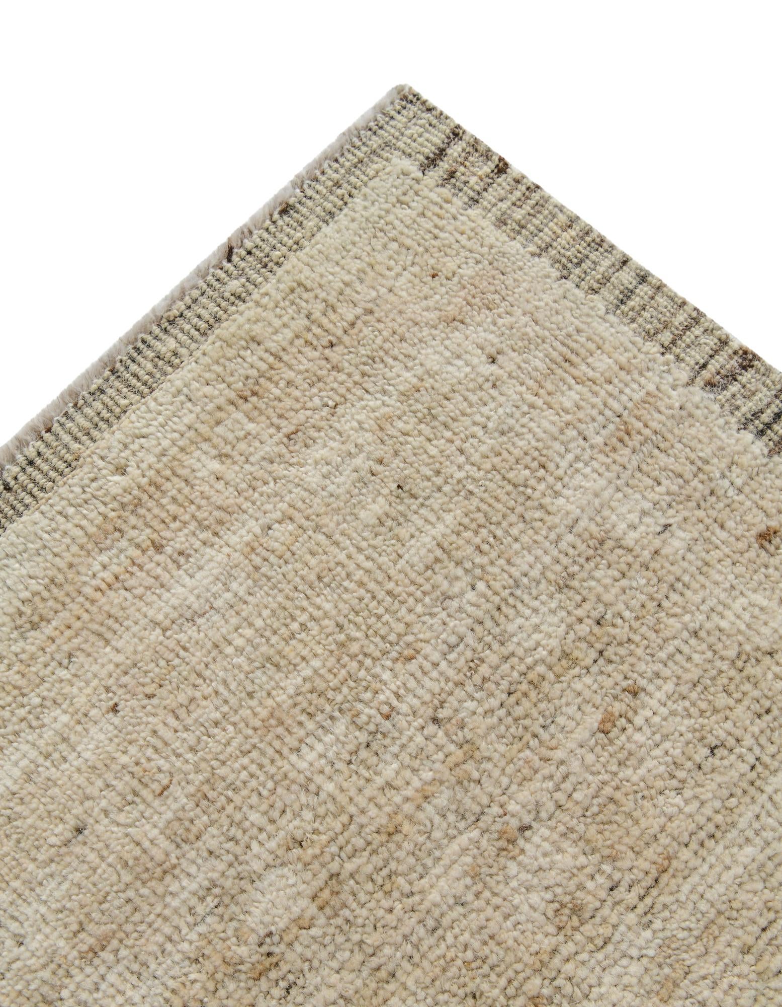 8' 4 x 9' 11 Hand Knotted Oushak Wool Rug
